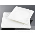 diner plain white quality reactive glazed reactive square plate